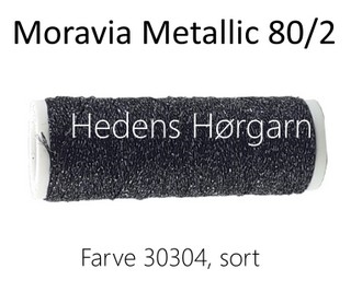 Moravia Metallic 80/2 farve 30304 sort